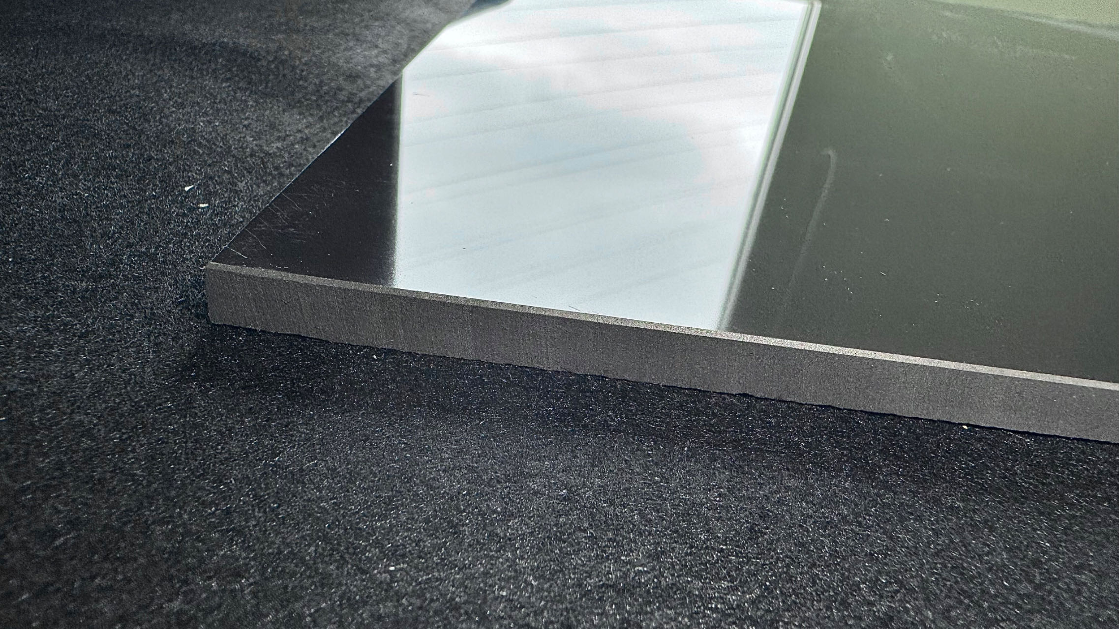 polished porcelain tile super black