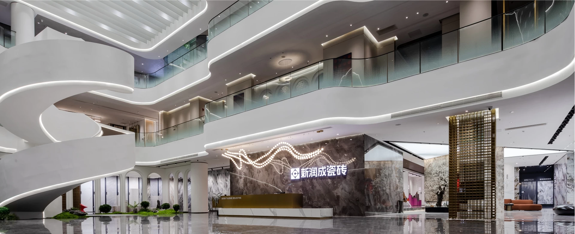 Xinruncheng Ceramics flagship showroom in Foshan, leading tile producer