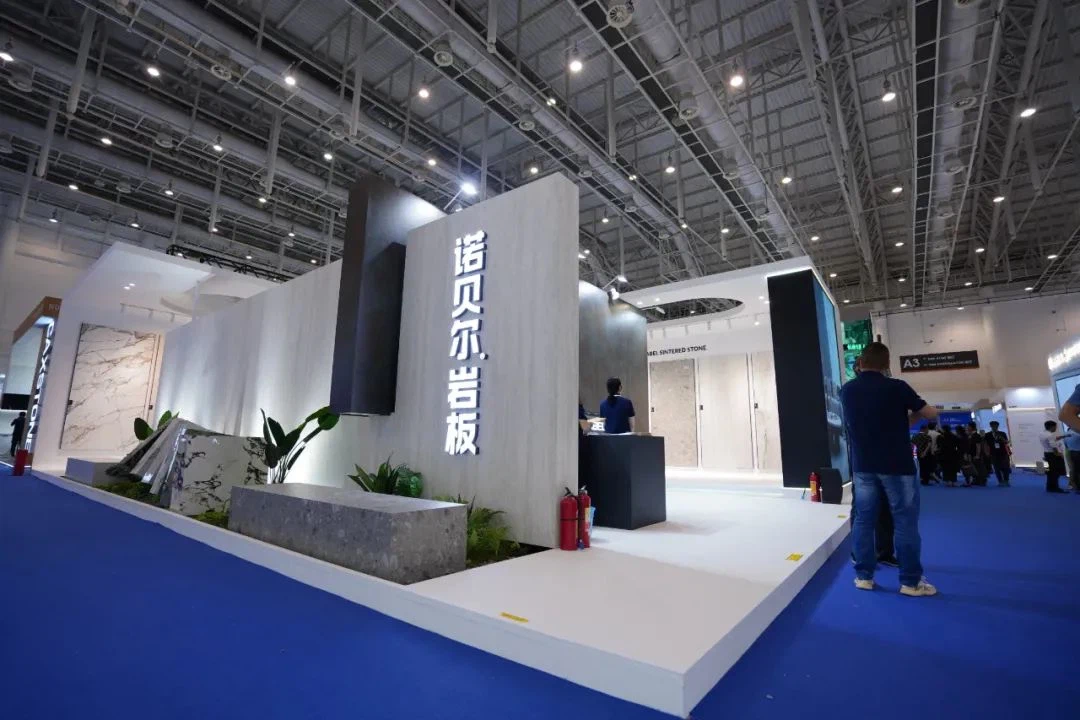 Nabel Ceramic expo booth, sintered stone, top 10 ceramic tile manufacturer China