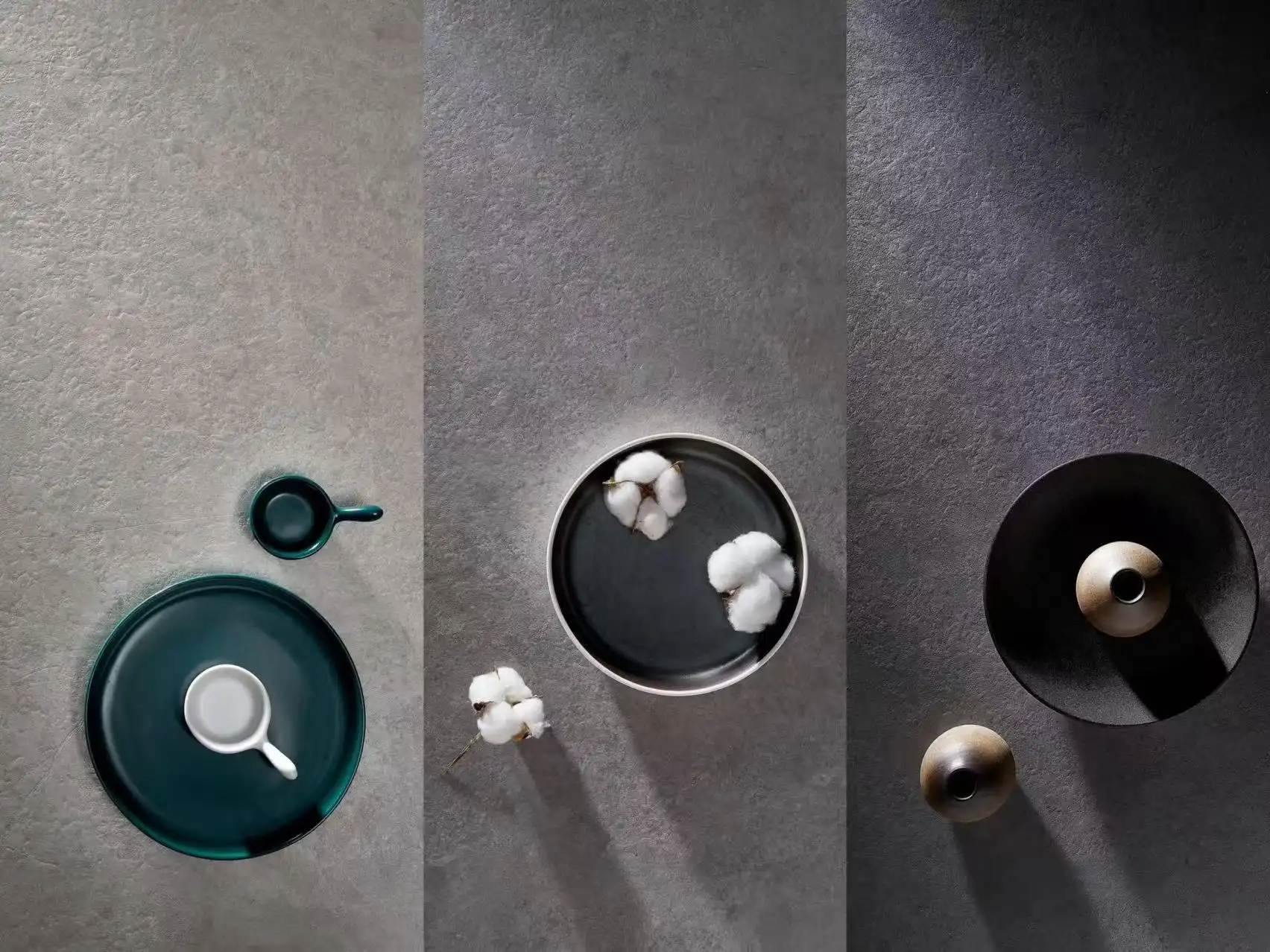 Rustic Tile Textures | Stone-Effect Grey Surfaces Close-up grey rustic tile textures with soft matte stone effect