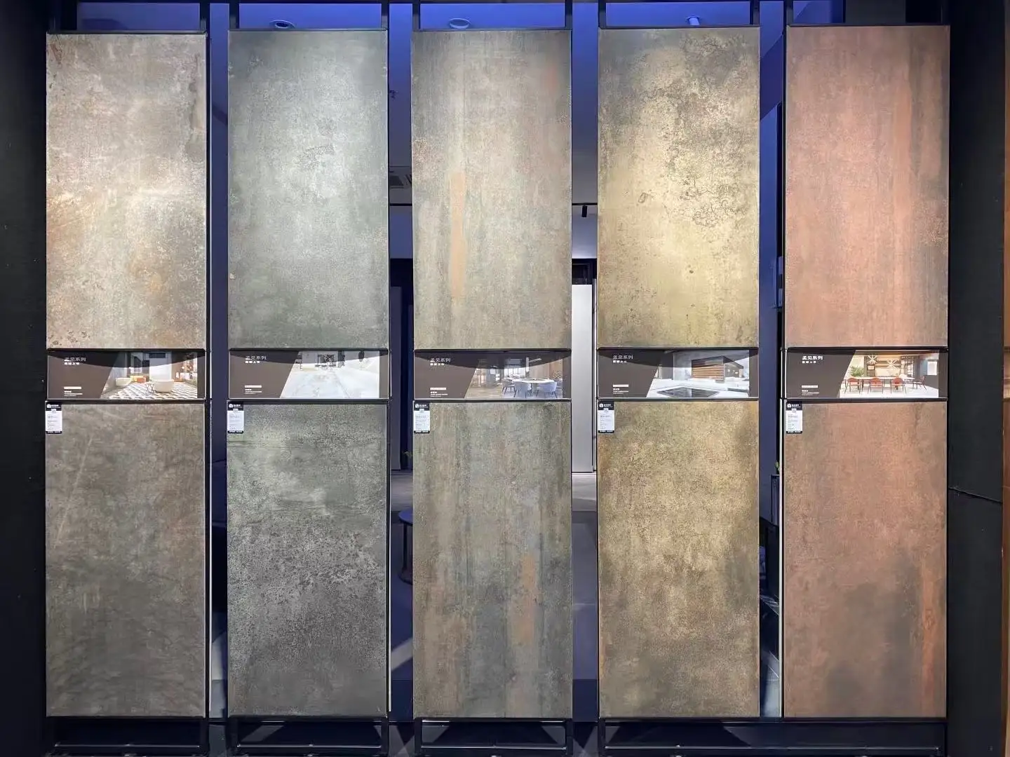 Rustic Tile OEM/ODM | Warm Earthy Panel Collection Large rustic tile panels in warm earthy tones for interiors