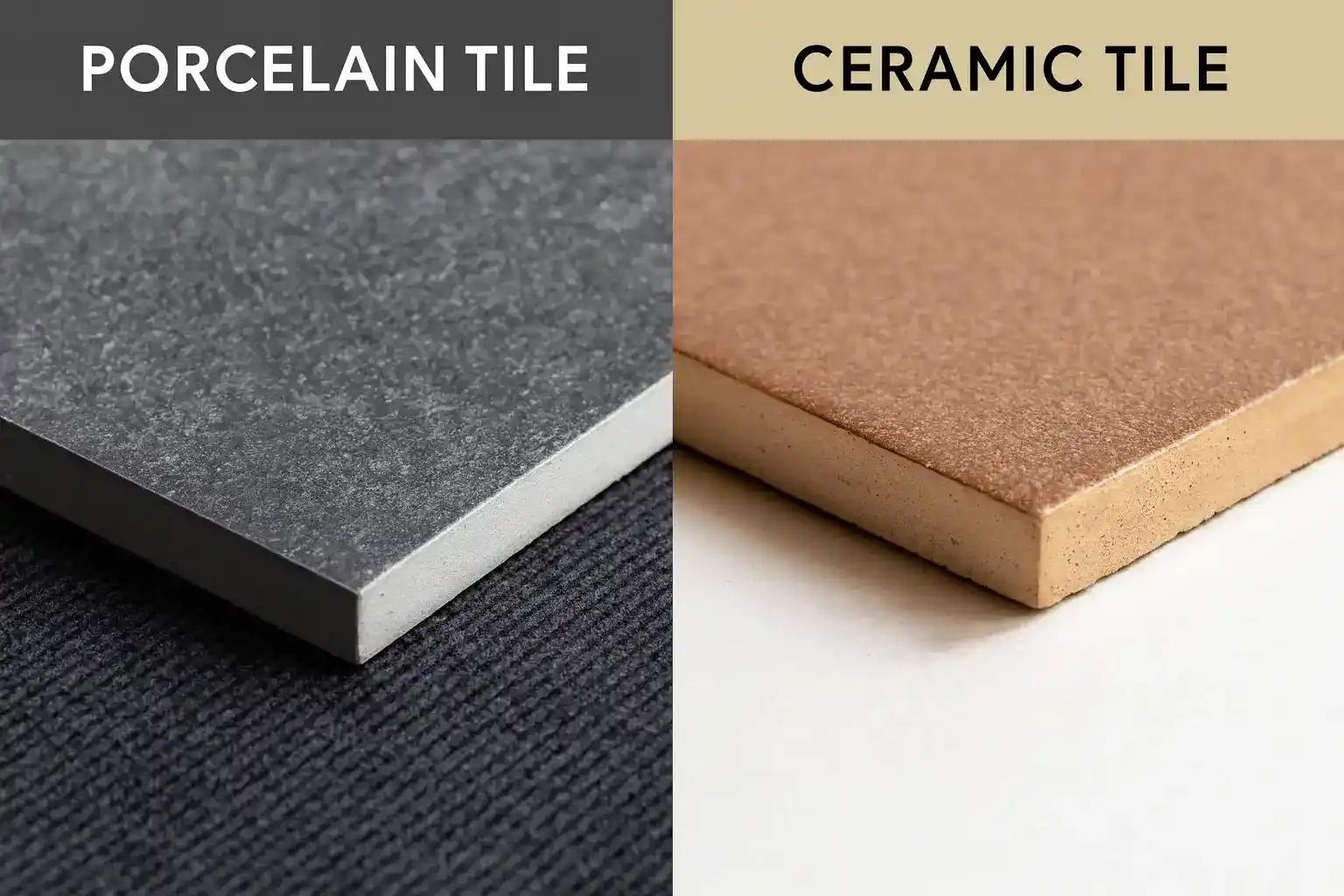 Porcelain vs Ceramic Tile—Which Is Better for Floors? Porcelain vs ceramic tile comparison