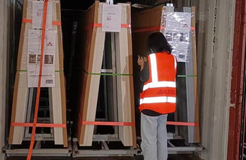 Export container loading of sintered stone