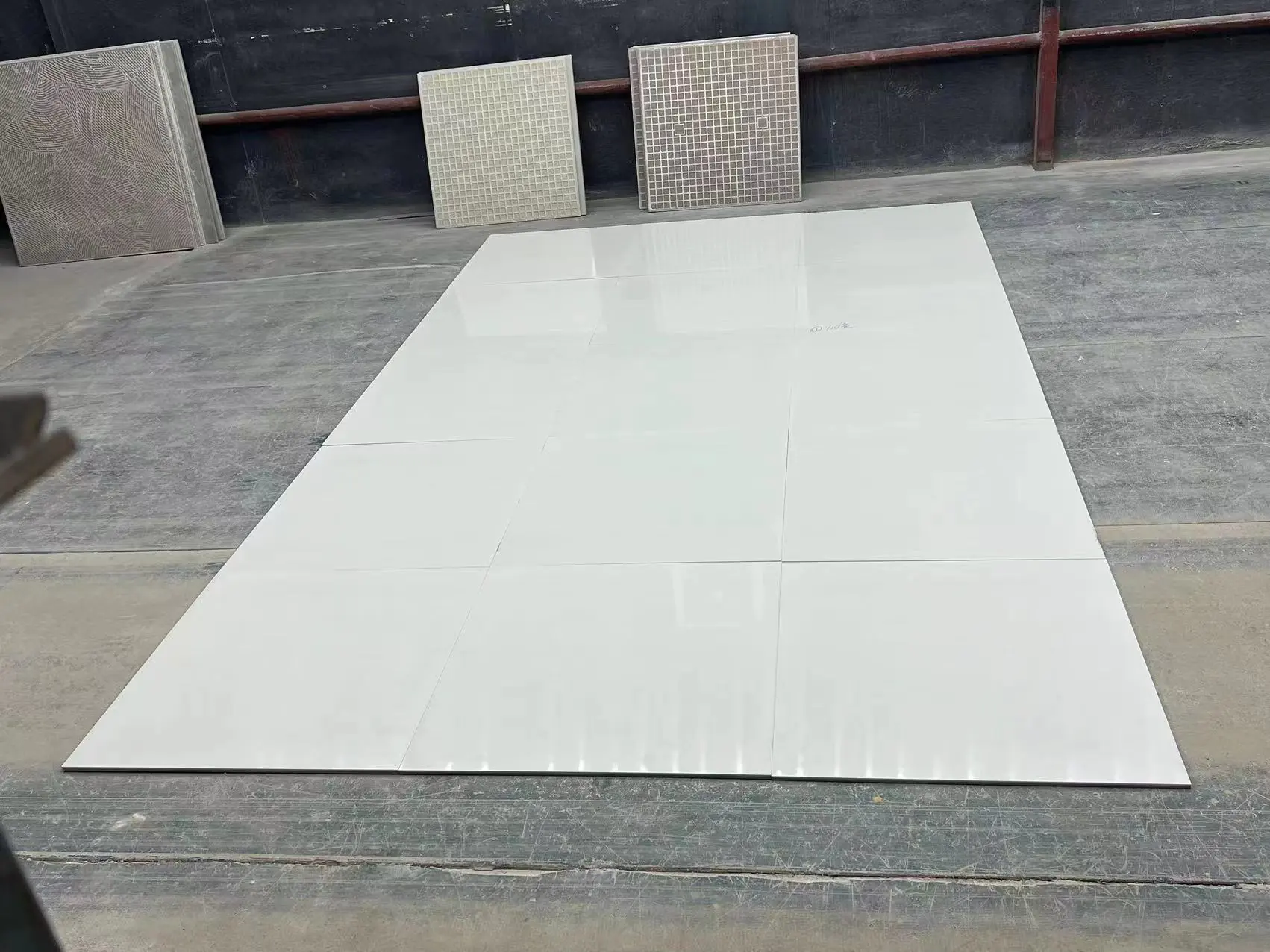 Polished porcelain tile super white