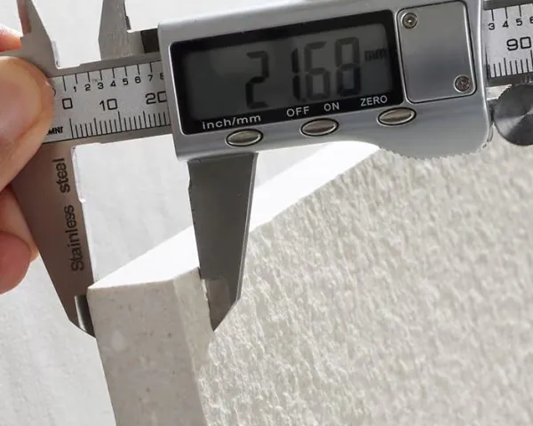 digital caliper measuring 20mm thick china outdoor porcelain tile